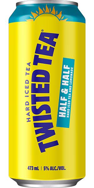Twisted Tea Half & Half 473 mL hard iced tea can. Show more lines